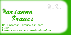marianna krauss business card